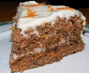 Gâteau aux carottes, glaçage au fromage