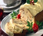 Gâteau aux fruits, glacé au Mascarpone