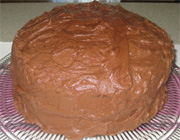 Gâteau chocolat avec glaçage au beurre