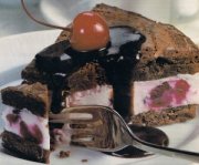 Gâteau forêt noir à la crème glacée