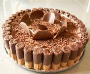 Gâteau mousse au chocolat (Génoise)