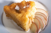 Gâteau renversé aux pommes et au miel