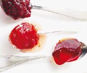 Gelée de framboises et de pommes