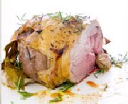 Gigot d'agneau au romarin et ail