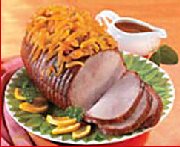 Jambon glacé aux deux abricots