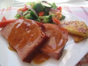 Jambon si tendre, bière et érable