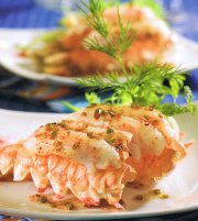 Langoustines rties aux pices 