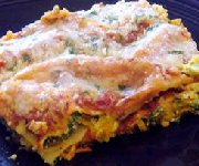 Lasagne aux pinards et au mozzarella