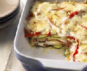 Lasagne crémeuse aux légumes et aux trois fromages