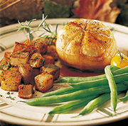 Tournedos de poulet au sirop d'rable et aux graines de pavot