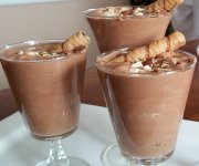 Mousse au chocolat et aux noisettes