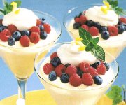 Mousse au citron et au petits fruits