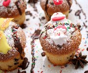 Muffins au chocolat du Temps des Fêtes