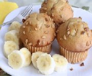 Muffins aux bananes et aux noix 3