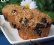 Muffins aux bleuets, à la banane et à l'avoine