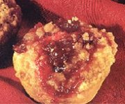 Muffins aux canneberges avec garniture streusel