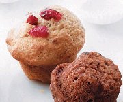 Muffins aux canneberges et graines de lin