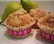 Muffins aux poires et au gingembre