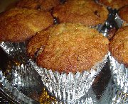 Muffins aux pommes-carottes-raisins 