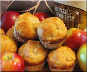 Muffins aux pommes et au sirop d'érable