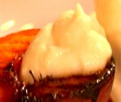 Nectarines grillées garnies de ricotta à la vanille