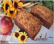 Pain aux pommes et aux canneberges, garniture streusel