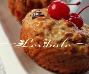 Pains aux bananes, cerises et chocolat (version muffins)