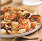 Ptes aux crevettes et aux champignons