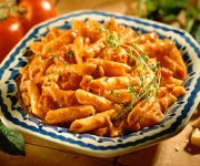 Penne dans une sauce crémeuse à la vodka