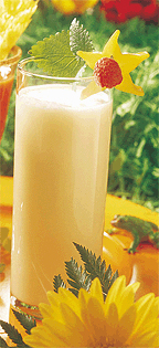 Pina colada aux pêches