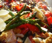 Pizza aux lgumes grills