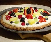 Pizza-dessert aux fruits frais