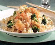 Poêlée de crevettes teriyaki