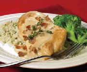 Poêlée de poulet en sauce