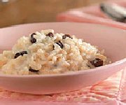 Pouding au riz à la cannelle et aux raisins