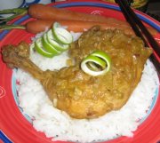 Poulet au curry vert Thaïlandais