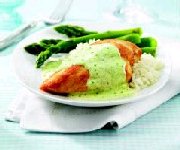 Poulet crémeux au Philadelphia et au pesto