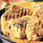 Poulet grillé à la moutarde et citron (BBQ)