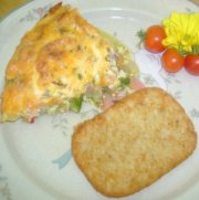 Quiche au jambon (sans crote)  