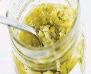 Relish de concombre et ananas