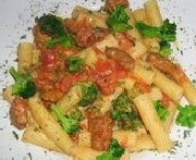 Rigatoni, rapini et saucisses