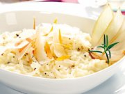 Risotto au parmesan et au vin blanc