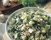 Riz aux pinards et  la Feta canadienne