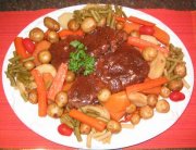 Rôti de palette de boeuf aux légumes (Presto)