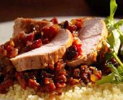 Rôti de porc au citron et à l'ail