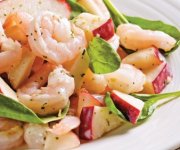 Salade aux pommes et crevettes