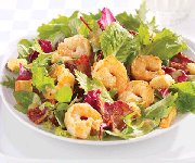 Salade bistro crevettes et bacon