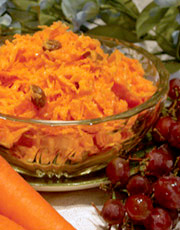 Salade de carottes et raisins