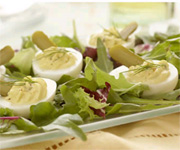 Salade Csar aux oeufs endiabls 