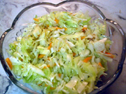 Salade de chou huileuse